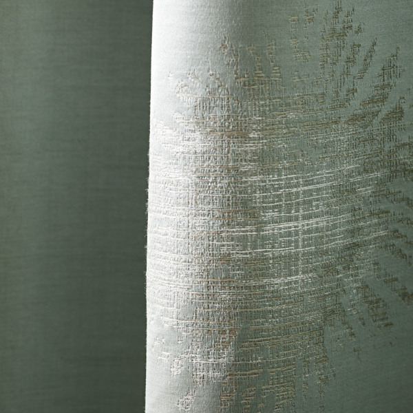 Cassia Pale Teal Fabric by Zoffany